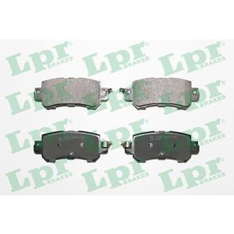 Jeu de 4 plaquettes de frein arrière LPR [05P1756]