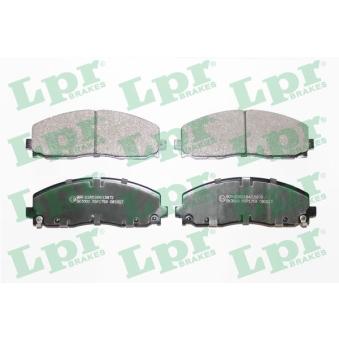 Jeu de 4 plaquettes de frein avant LPR OEM V1013152AA