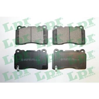 Jeu de 4 plaquettes de frein avant LPR OEM 26296VA040