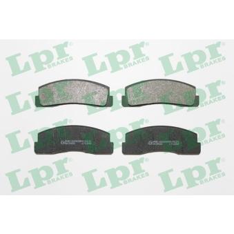 Jeu de 4 plaquettes de frein avant LPR 05P179