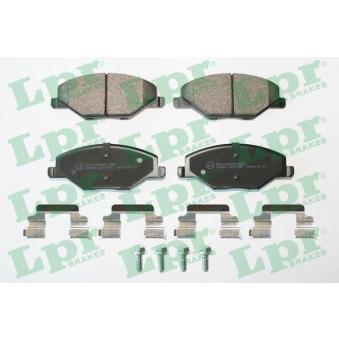 Jeu de 4 plaquettes de frein avant LPR OEM 6RU698151A