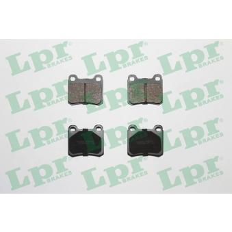 Jeu de 4 plaquettes de frein arrière LPR [05P181]