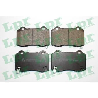 Jeu de 4 plaquettes de frein arrière LPR 05P1855 pour CHEVROLET CAMARO 6.2 - 432cv