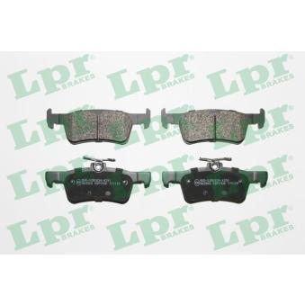 Jeu de 4 plaquettes de frein arrière LPR OEM 1611331480