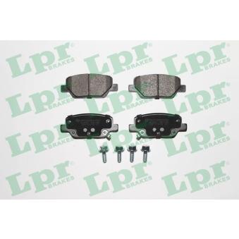 Jeu de 4 plaquettes de frein arrière LPR [05P1951]