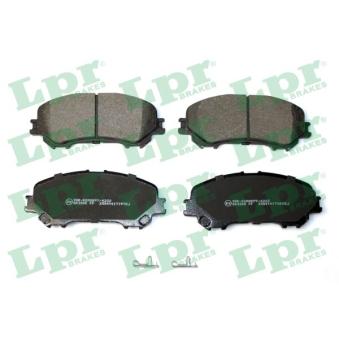 Jeu de 4 plaquettes de frein avant LPR OEM D10604EA0AVA