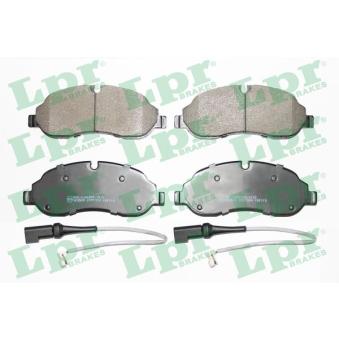 Jeu de 4 plaquettes de frein avant LPR 05P1984A pour FORD TRANSIT 2.2 TDCi [RWD] - 155cv
