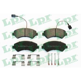 Jeu de 4 plaquettes de frein avant LPR OEM 77367093