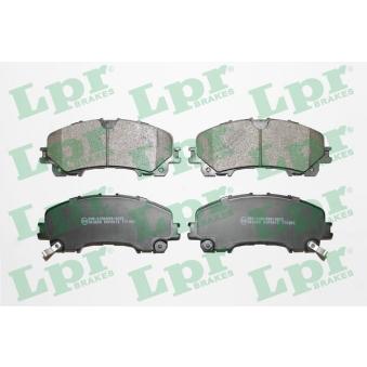 Jeu de 4 plaquettes de frein avant LPR OEM D10604GA0J