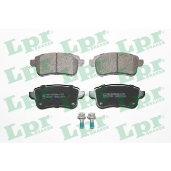 Jeu de 4 plaquettes de frein arrière LPR 05P2014 pour RENAULT TALISMAN 1.6 dCi 160 - 160cv