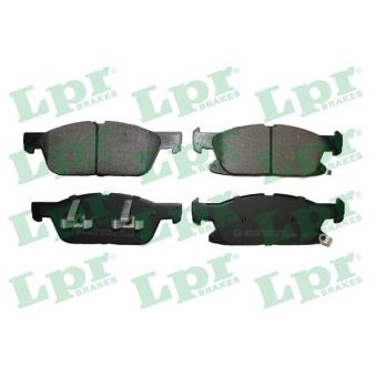 Jeu de 4 plaquettes de frein avant LPR OEM KTLX612K021CYB
