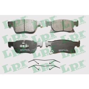 Jeu de 4 plaquettes de frein avant LPR 05P2048K pour RENAULT KOLEOS 1.4 CNG - 110cv
