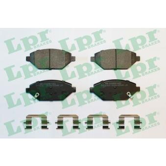 Jeu de 4 plaquettes de frein avant LPR OEM 42357463