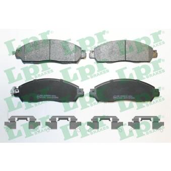 Jeu de 4 plaquettes de frein avant LPR OEM D10605TA0A