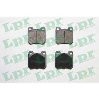 Jeu de 4 plaquettes de frein arrière LPR [05P206]