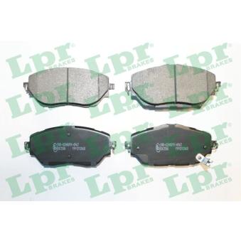 Jeu de 4 plaquettes de frein avant LPR OEM 04465F4010