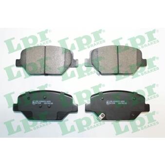 Jeu de 4 plaquettes de frein avant LPR OEM 84120877 Jeu de 4 plaquettes de frein avant LPR OEM 84120877