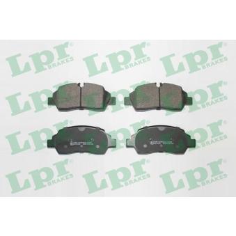 Jeu de 4 plaquettes de frein arrière LPR 05P2130 pour FORD TRANSIT 2.2 TDCi 4x4 - 155cv