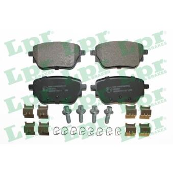 Jeu de 4 plaquettes de frein arrière LPR OEM 0004205703