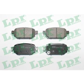 Jeu de 4 plaquettes de frein arrière LPR OEM D2Y12643Z