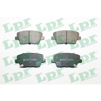 Jeu de 4 plaquettes de frein arrière LPR OEM 58302S0A30