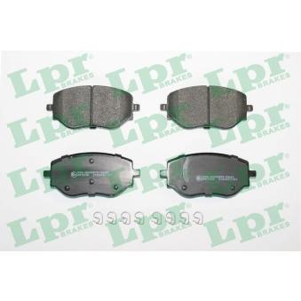 Jeu de 4 plaquettes de frein avant LPR 05P2187 pour HONDA ACCORD 1.0 TCe 100 - 101cv