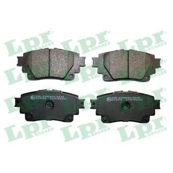 Jeu de 4 plaquettes de frein arrière LPR OEM 0446612160