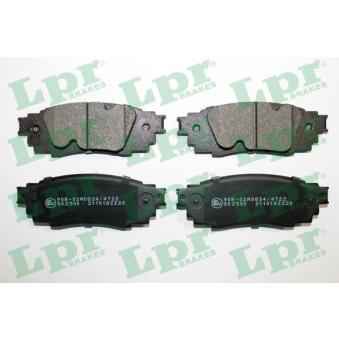 Jeu de 4 plaquettes de frein arrière LPR 05P2220