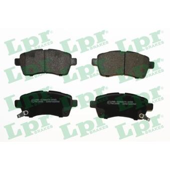 Jeu de 4 plaquettes de frein avant LPR OEM 5581062R00