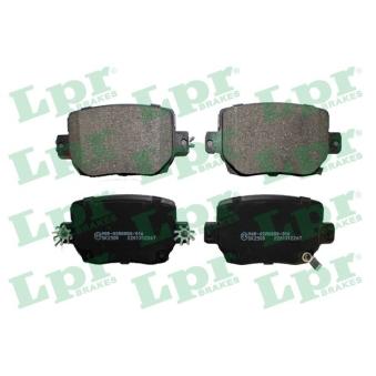 Jeu de 4 plaquettes de frein arrière LPR OEM 800824600A