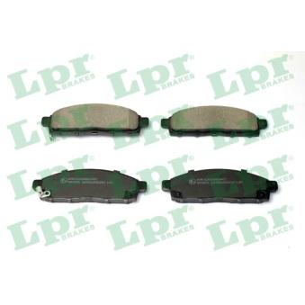 Jeu de 4 plaquettes de frein avant LPR OEM 0006000611054