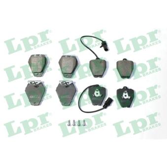 Jeu de 4 plaquettes de frein avant LPR OEM 4D0698151F Jeu de 4 plaquettes de frein avant LPR OEM 4D0698151F