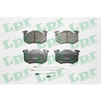 Jeu de 4 plaquettes de frein avant LPR OEM 425032