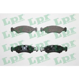 Jeu de 4 plaquettes de frein avant LPR OEM 5023993
