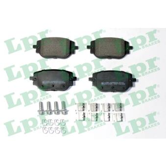 Jeu de 4 plaquettes de frein arrière LPR OEM 1673597480