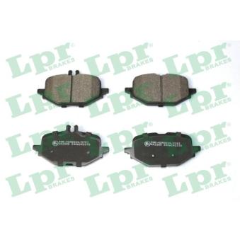 Jeu de 4 plaquettes de frein arrière LPR OEM A0004201104 Jeu de 4 plaquettes de frein arrière LPR OEM A0004201104