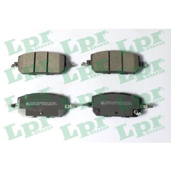 Jeu de 4 plaquettes de frein avant LPR 05P2379