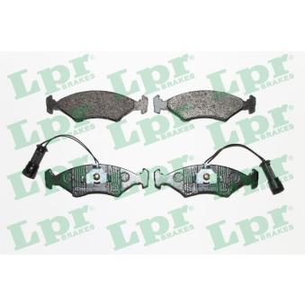 Jeu de 4 plaquettes de frein avant LPR 05P242 pour FORD SIERRA 2.3 D - 67cv