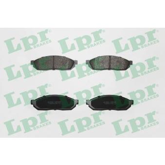Jeu de 4 plaquettes de frein avant LPR OEM 91128990