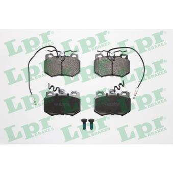 Jeu de 4 plaquettes de frein avant LPR OEM 425037