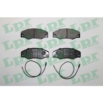 Jeu de 4 plaquettes de frein avant LPR [05P276]