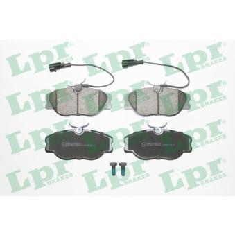 Jeu de 4 plaquettes de frein avant LPR OEM 9946227