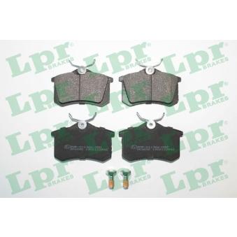 Jeu de 4 plaquettes de frein arrière LPR 05P294 pour LOTUS ESPRIT 1.9 TDI - 110cv