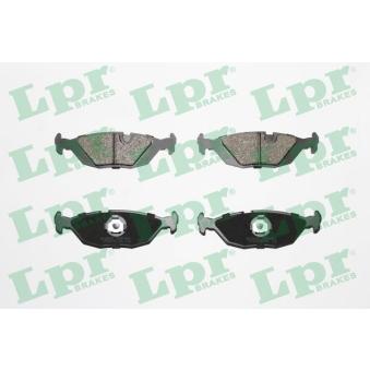 Jeu de 4 plaquettes de frein arrière LPR OEM 8967101