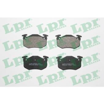 Jeu de 4 plaquettes de frein arrière LPR [05P307]