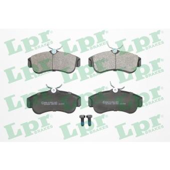 Jeu de 4 plaquettes de frein avant LPR 05P355 pour NISSAN ALMERA 1.8 - 114cv