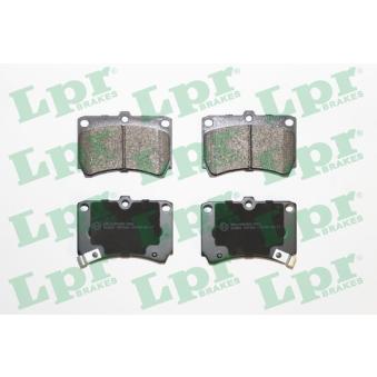 Jeu de 4 plaquettes de frein avant LPR [05P366]