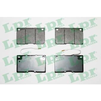 Jeu de 4 plaquettes de frein avant LPR [05P372]