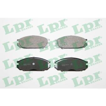 Jeu de 4 plaquettes de frein arrière LPR [05P376]