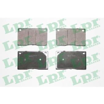Jeu de 4 plaquettes de frein avant LPR OEM JLM9517
